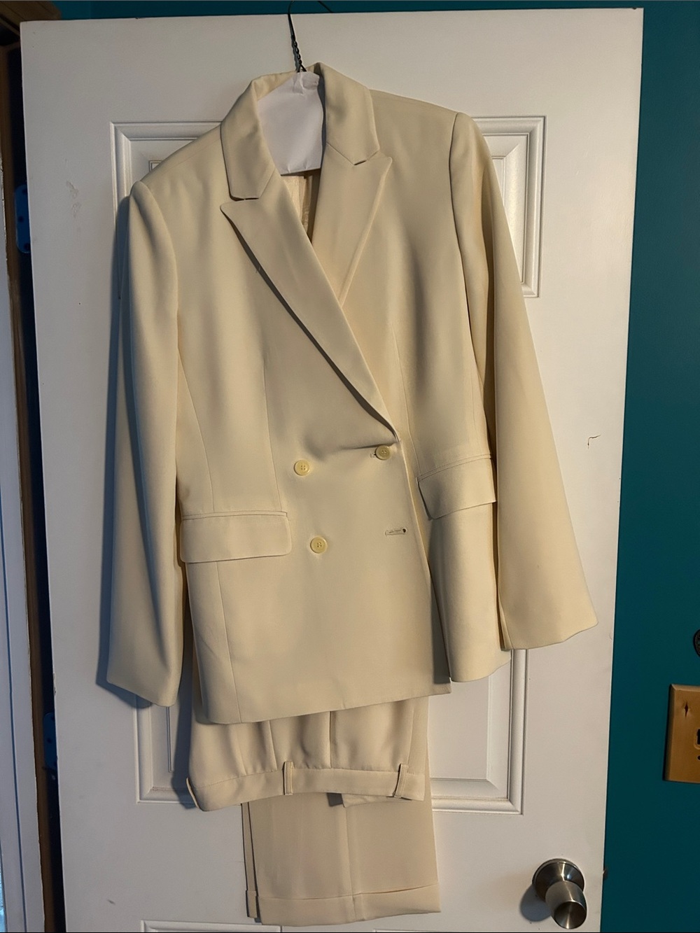 Moda International Cream Pantsuit